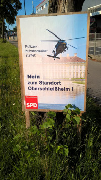 Plakataktion der SPD Oberschleißheim